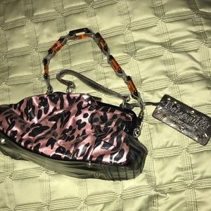 Betseyville pink animal print purse